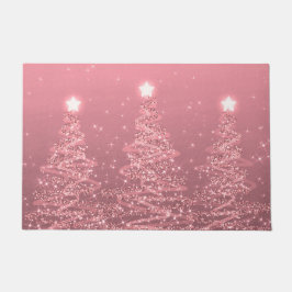 Elegant kerstmousserende bomen Roos Gold  Deurmat