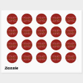 Elegant kerstontwerp Aangepaste Kerst stickers (Vel)