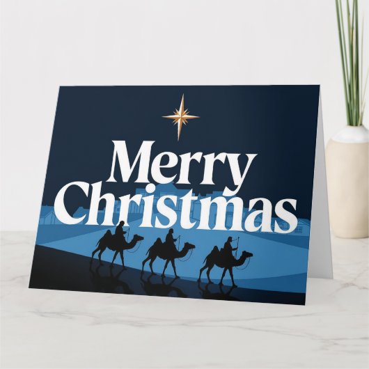 Elegant kerstontwerp - De ster van Bethlehem Kaart (Voorkant)