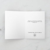 Elegant kerstornament Corporate Greeting Feestdagen Kaart (Binnen)