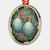 Elegant Kerstornament Metalen Ornament (Links)