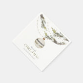 Elegant Kerstornament Servet (Hoek)