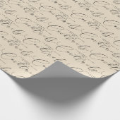 Elegant kerstpapier cadeaupapier (Hoek)