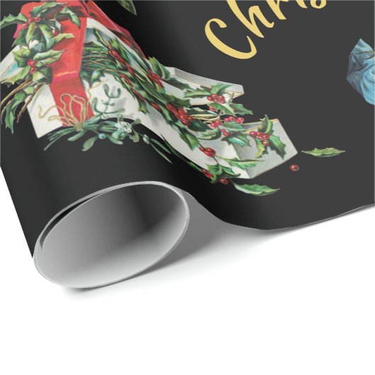  elegant kerstpapier cadeaupapier (Rol Hoek)