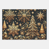 Elegant kerstpapier inpakpapier vel (Voorkant 2)