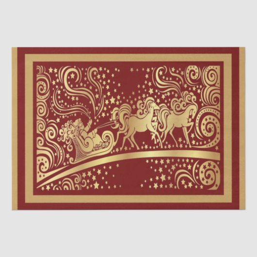 Elegant kerstpapier tissuepapier (Voorkant)
