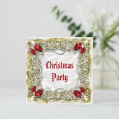 Elegant kerstparty kantoor wadem kaart (Staand voorkant)