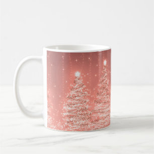 Elegant kerstparty mousserende bomen Roos Gold Koffiemok