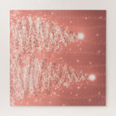 Elegant kerstparty mousserende bomen Roos Gold Legpuzzel (Horizontaal)