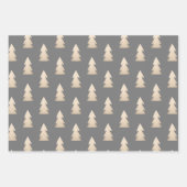 Elegant kerstpatronen voor kopergoud inpakpapier vel (Voorkant 2)