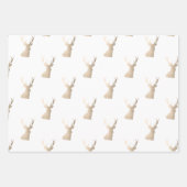 Elegant kerstpatronen voor kopergoud inpakpapier vel (Voorkant)