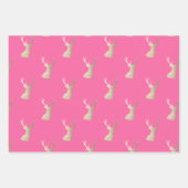 Elegant kerstpatronen voor kopergoud inpakpapier vel (Voorkant 3)