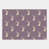 Elegant kerstpatronen voor kopergoud inpakpapier vel (Voorkant 2)