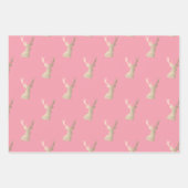 Elegant kerstpatronen voor kopergoud inpakpapier vel (Voorkant)