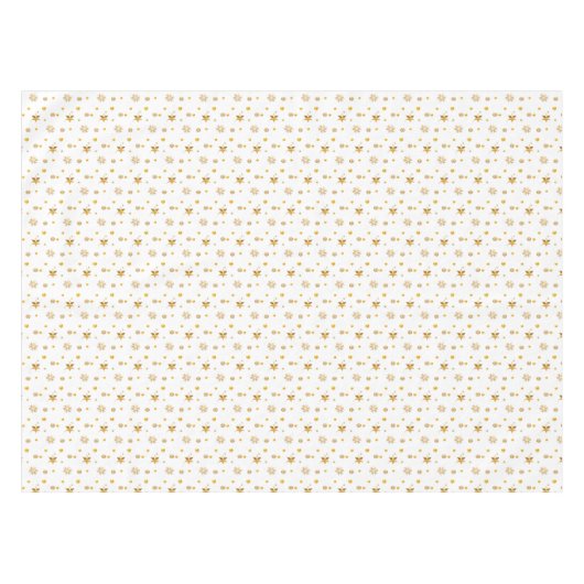 Elegant kerstpatroon en gouden Confetti Tafelkleed (Voorkant (Horizontaal))