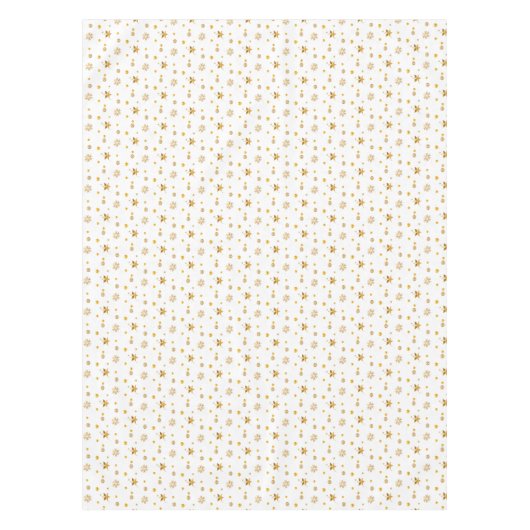 Elegant kerstpatroon en gouden Confetti Tafelkleed (Voorkant)