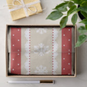 Elegant kerstpatroon met sneeuwvlokken tissuepapier (Geschenk)