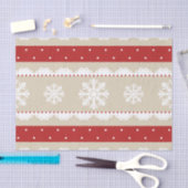 Elegant kerstpatroon met sneeuwvlokken tissuepapier (Craft)
