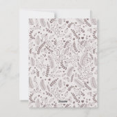 Elegant kerstpatroon, multi-fotocollage feestdagenkaart (Achterkant)