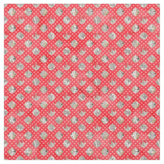 Elegant kerstpatroon stof (Close Up)