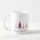Elegant kerstpine Tree Merry kerst Koffiemok (Links)