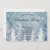 Elegant kerstpine Tree, sneeuwkerstfeest Kaart (Voorkant)