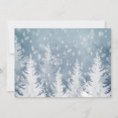 Elegant kerstpine Tree, sneeuwkerstfeest Kaart (Achterkant)