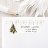 Elegant, kerstpine Tree String-lampjes Etiket (Insitu)