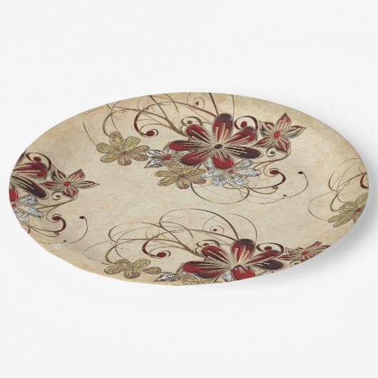 Elegant kerstpoinsettia Bord (Gekanteld)