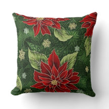 Elegant kerstpoinsettia Sierkussen