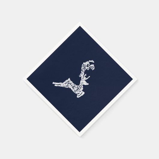 Elegant kerstrendierfeestdag servetten (Hoek)