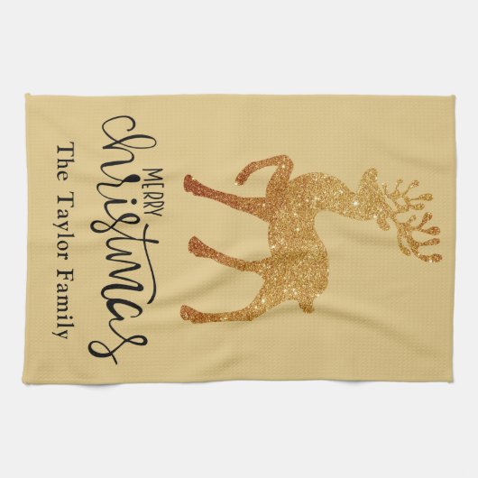 Elegant Kerstrendierster Theedoek (Horizontaal)