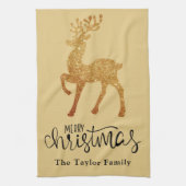Elegant Kerstrendierster Theedoek (Verticaal)