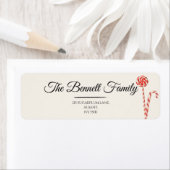 Elegant kerstretour adreslabel | stijlvol etiket (Insitu)