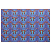 Elegant kerstrood Bow met witte Stippen Stof (Fat Quarter)