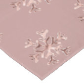 Elegant kerstRoos Gold Snowflakes Patroontabblad Tafelkleed (Gekanteld)