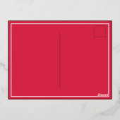 Elegant kerstscript feestmaal Briefkaart wensen (Achterkant)