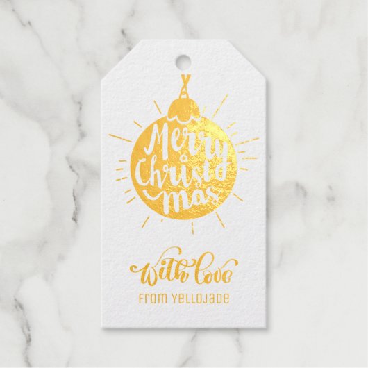 Elegant kerstseizoenen Gegroet F Cadeaulabels (Voorkant)