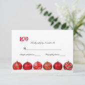 Elegant kerstsierpartij RSVP (Staand voorkant)