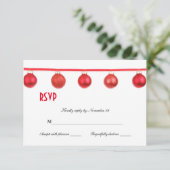 Elegant kerstsierpartij RSVP Kaartje (Staand voorkant)