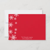 Elegant kerstsierpartij RSVP Kaartje (Achterkant)