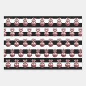 Elegant kerstsierpatroon inpakpapier vel (Voorkant 2)