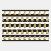 Elegant kerstsierpatroon inpakpapier vel (Voorkant)