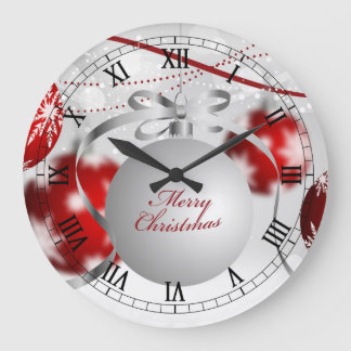 Elegant kerstsierwandklok grote klok