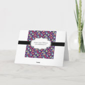 Elegant Kerstski Seizoen Sneeuwvlokken Feestdagen Kaart (Achterkant)