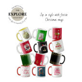 Elegant kerstsneeuwvlokken rode MOK COFFEE