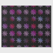 Elegant kerstsnowflak model holografisch cadeaupapier (Vlak)