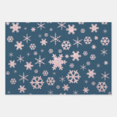 Elegant kerstsnowflak-patroon inpakpapier vel (Voorkant)