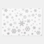 Elegant kerstsnowflak-patroon inpakpapier vel (Voorkant 2)