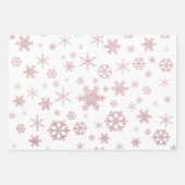 Elegant kerstsnowflak-patroon inpakpapier vel (Voorkant)